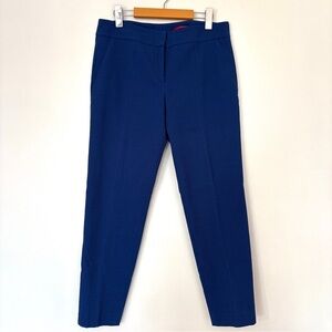 Hugo Boss Vibrant Blue Ankle Pants Textured